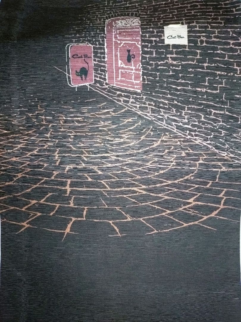 京wakka 　袋帯　ねこ酒Bar