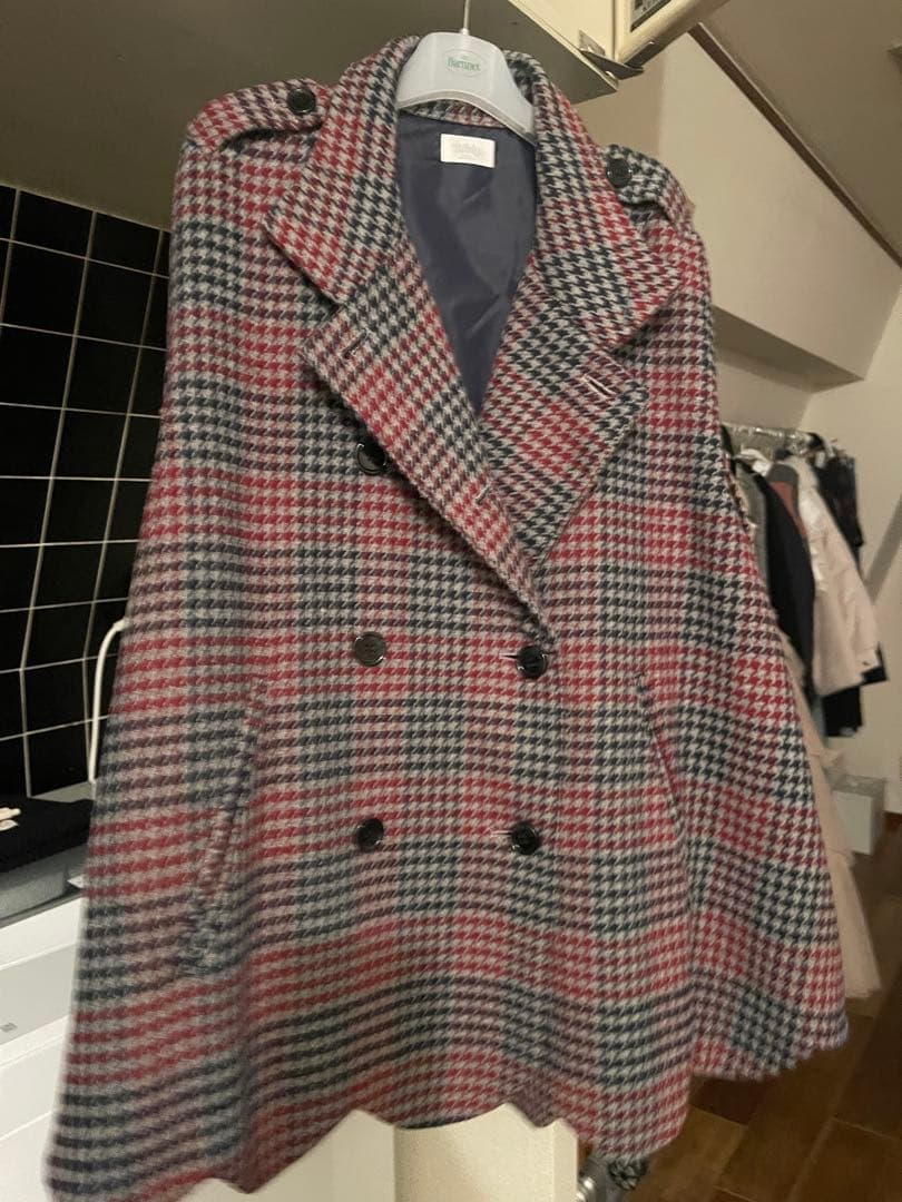 bibiyチェックジャケットコート