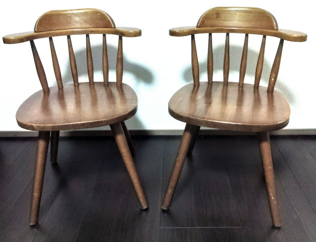 レトロ　アンティーク　ダイニングチェア　　2脚セット☆