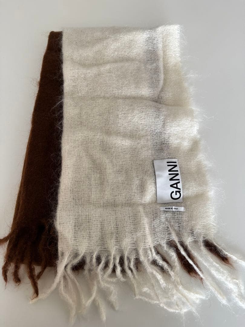 小物 GANNI Mohair Gradient Scarf