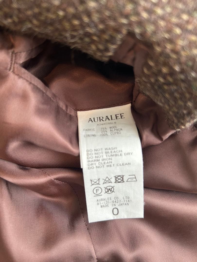 オーラリー auralee チェスターコート