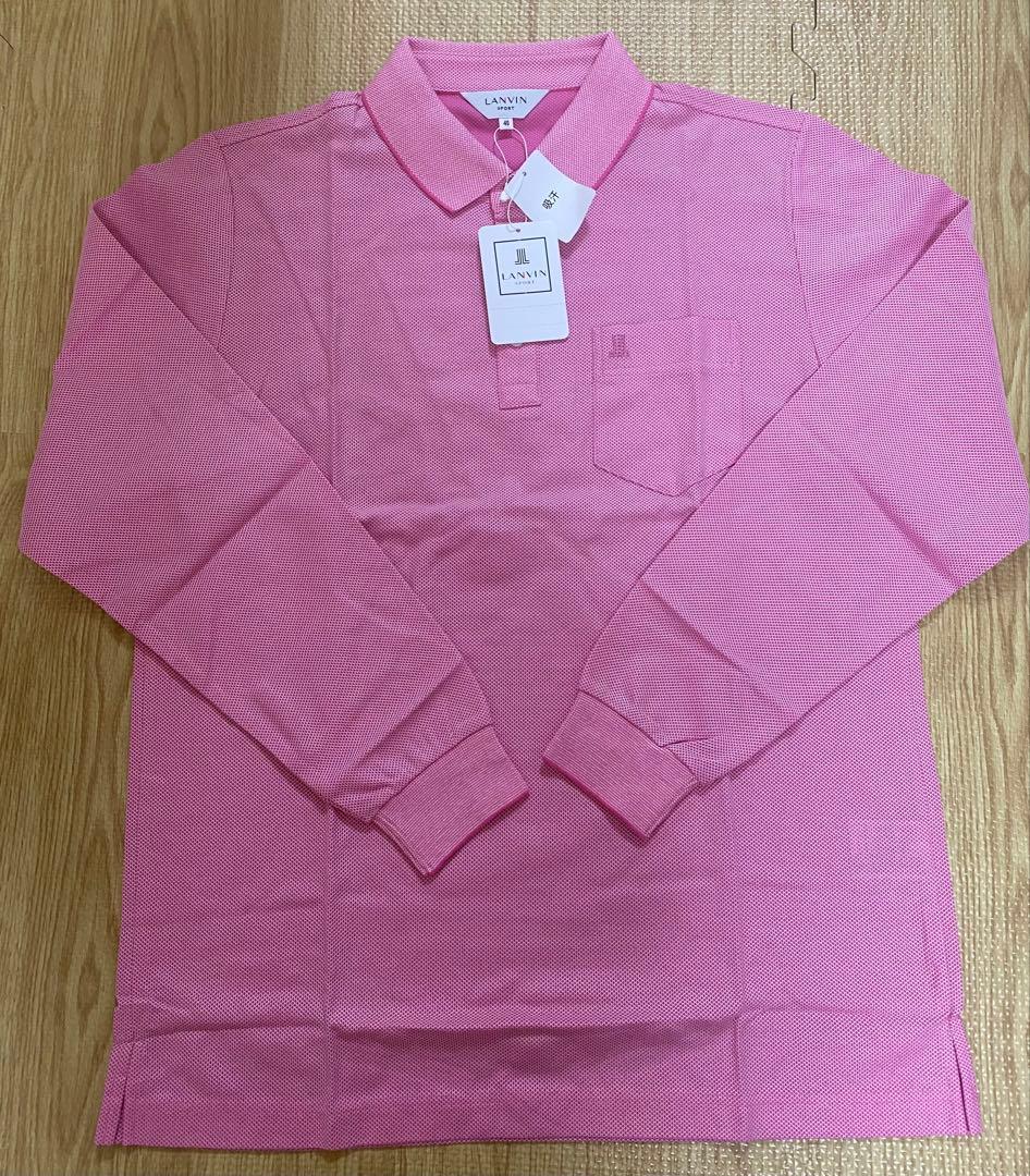 新品未開封タグ付LANVIN SPORT長袖ポロシャツ ミントグリーン