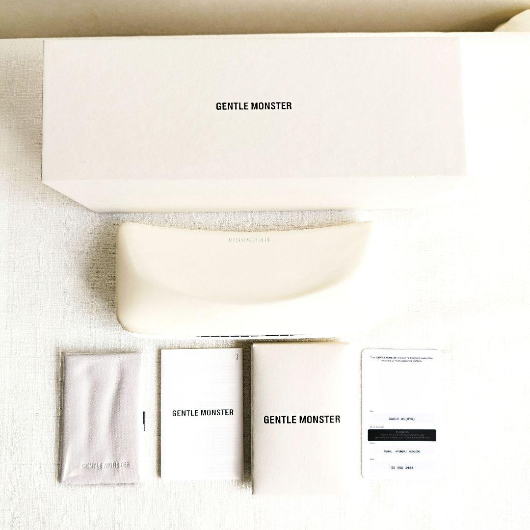 極美品✨ジェントルモンスター　サングラス　DADIO-01　箱、購入証明書付き