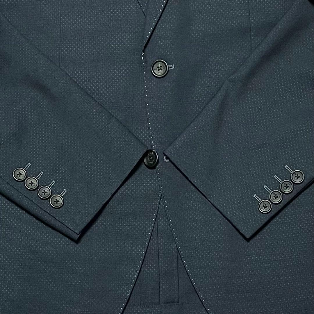 【LANVIN en Bleu】美品ランバン マイクロドット ネイビースーツ50