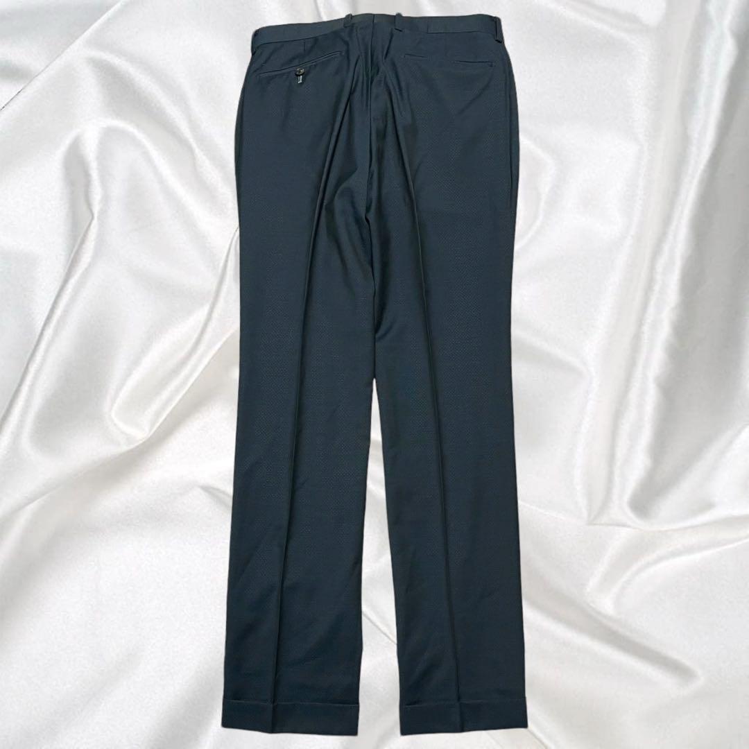 【LANVIN en Bleu】美品ランバン マイクロドット ネイビースーツ50