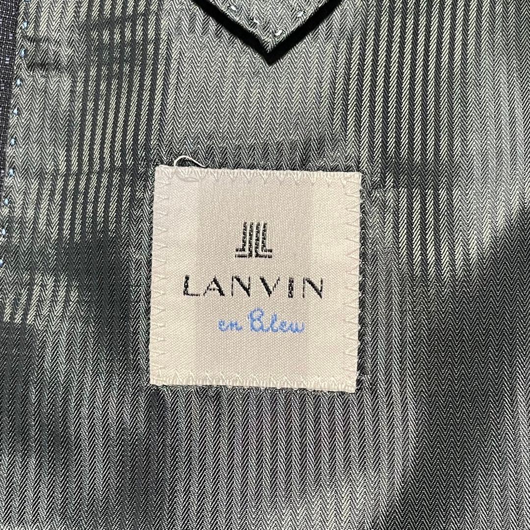 【LANVIN en Bleu】美品ランバン マイクロドット ネイビースーツ50
