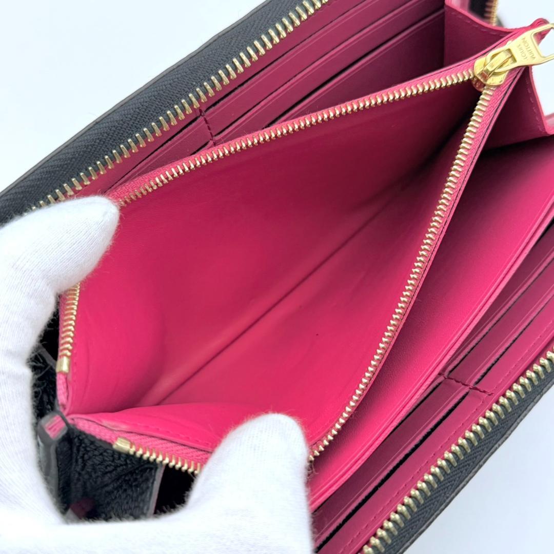 美品 ルイヴィトン ポルトフォイユ コメット L字ファスナー 長財布 ノワール