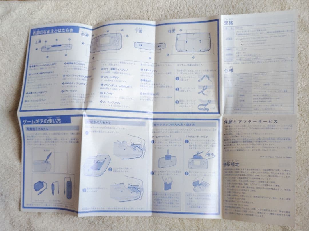 【箱説明書ハガキのみ】 ゲームギア　プラスワン　 セガ SEGA