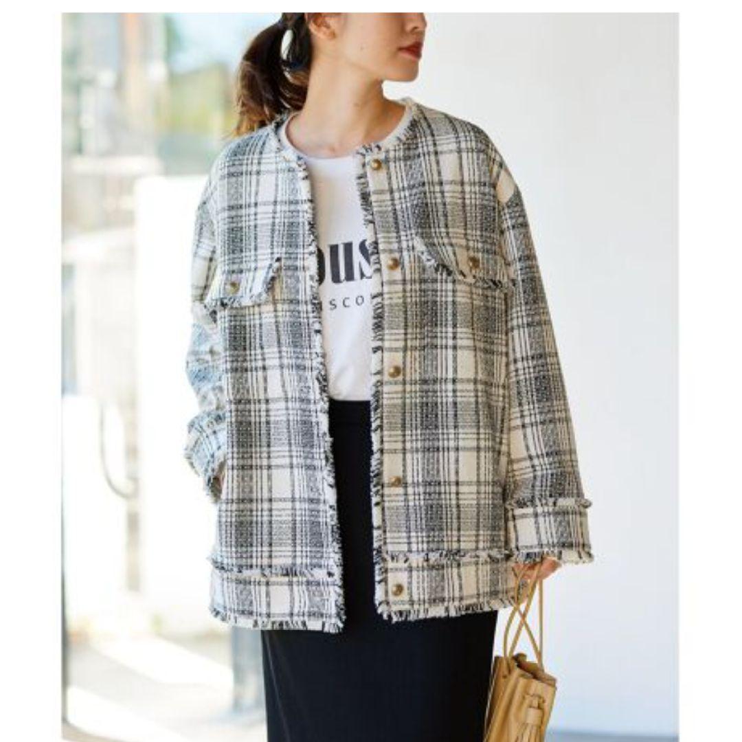 【定価25,300円】ジャーナルスタンダード　ツイードジャケット　フリーサイズ