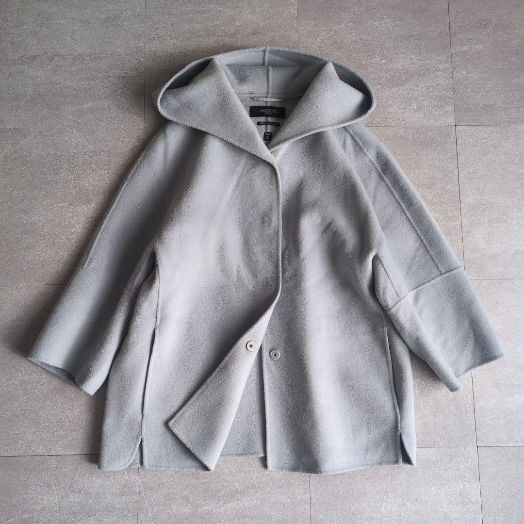 マックスマーラ　ウィークエンド　フーデッド　コート　クチートアマーノ　ウール