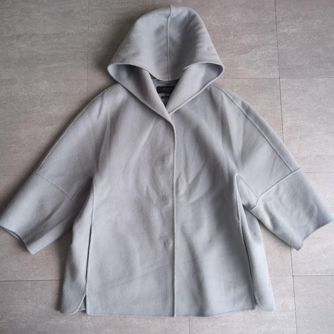 マックスマーラ　ウィークエンド　フーデッド　コート　クチートアマーノ　ウール