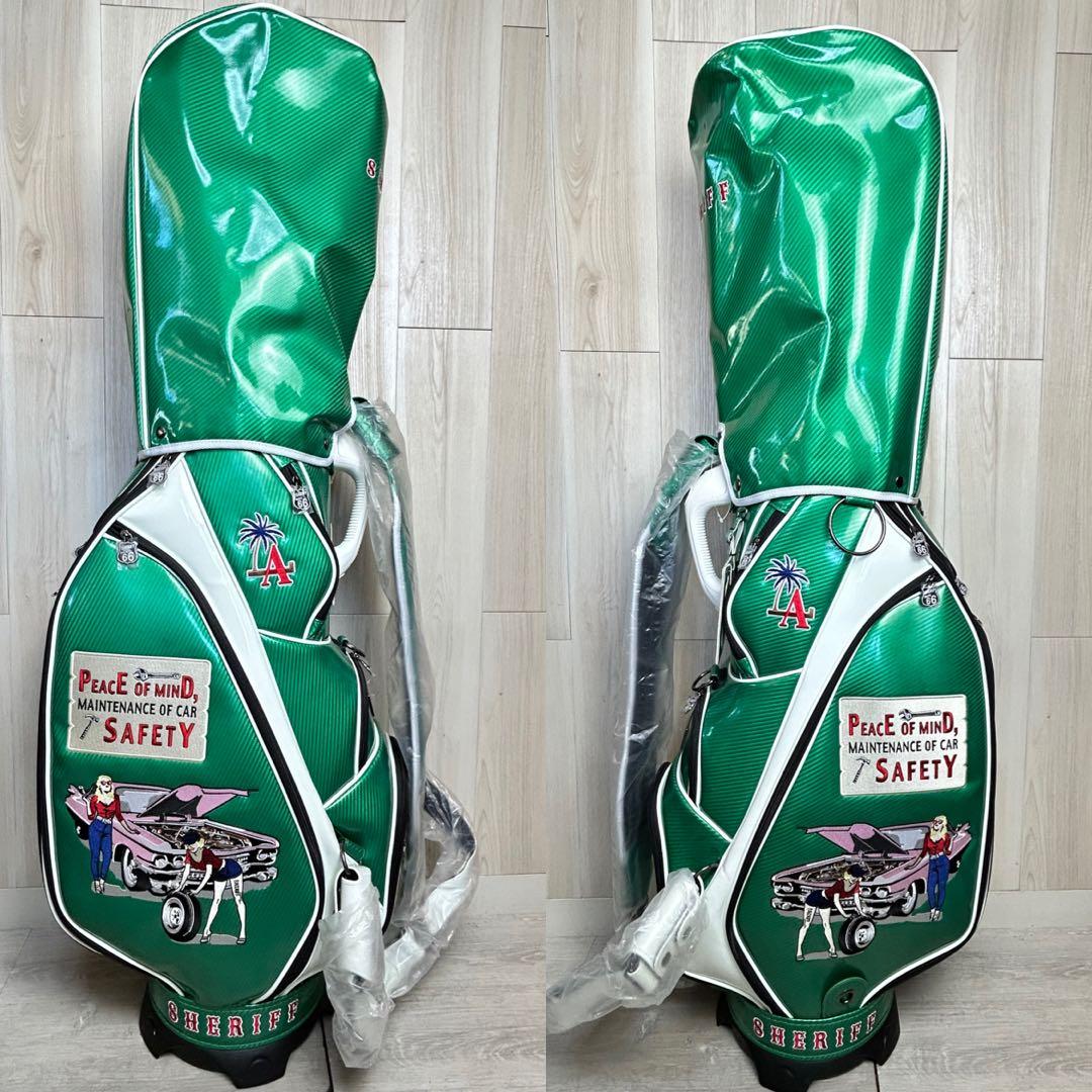 【SHERIFF 】ゴルフキャディバッグ 新品　プレミアム　限定品！シェリフ
