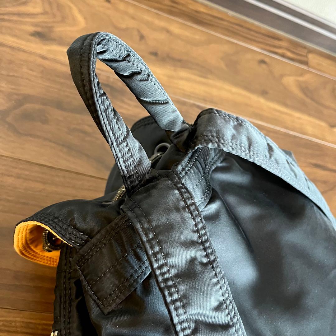 ポーター　タンカー リュック バックパック 吉田カバン 黒　オレンジ