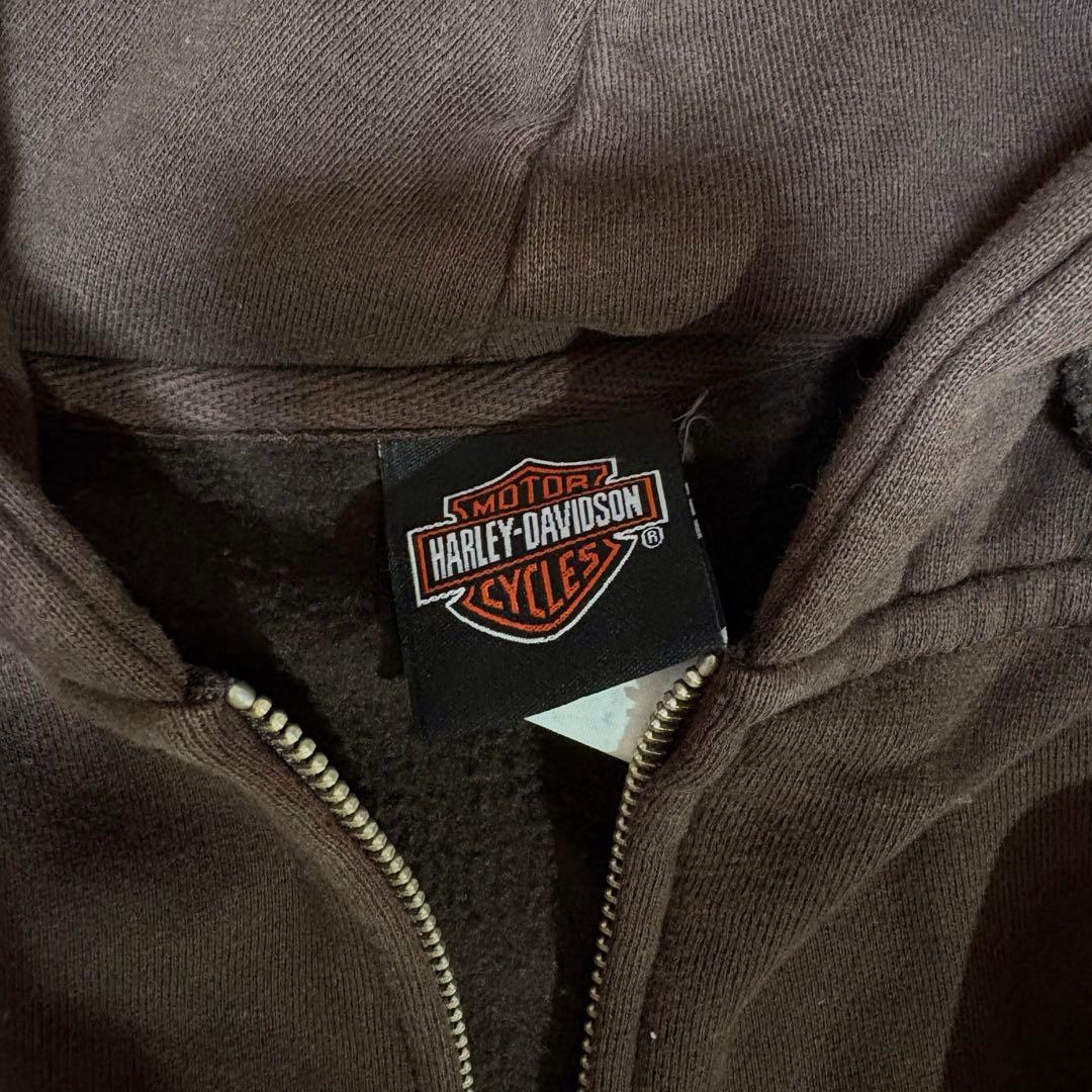 ハーレー ダビッドソン パーカー y2k 平成ギャル ブラウン 馬