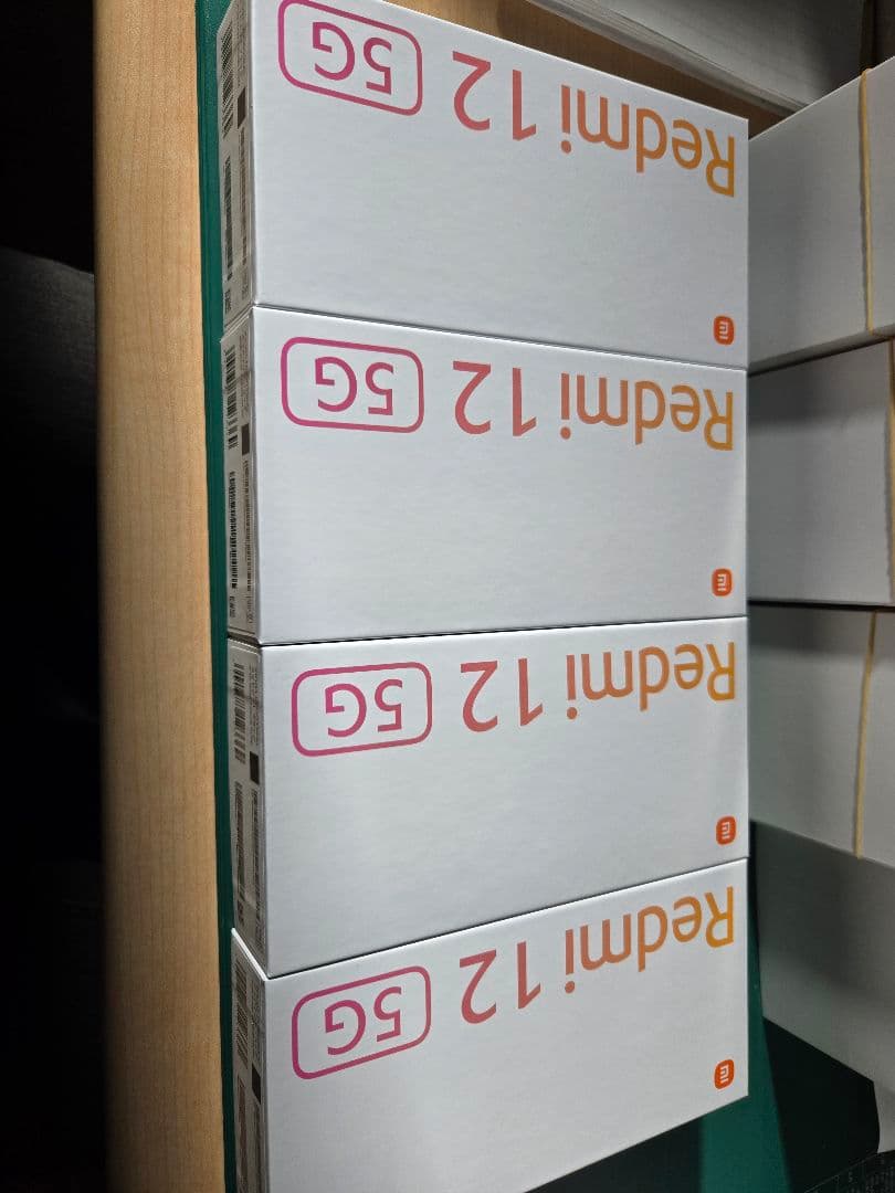 Xiaomi Redmi 12 5G 本体　ブラック新品未使用４台セット