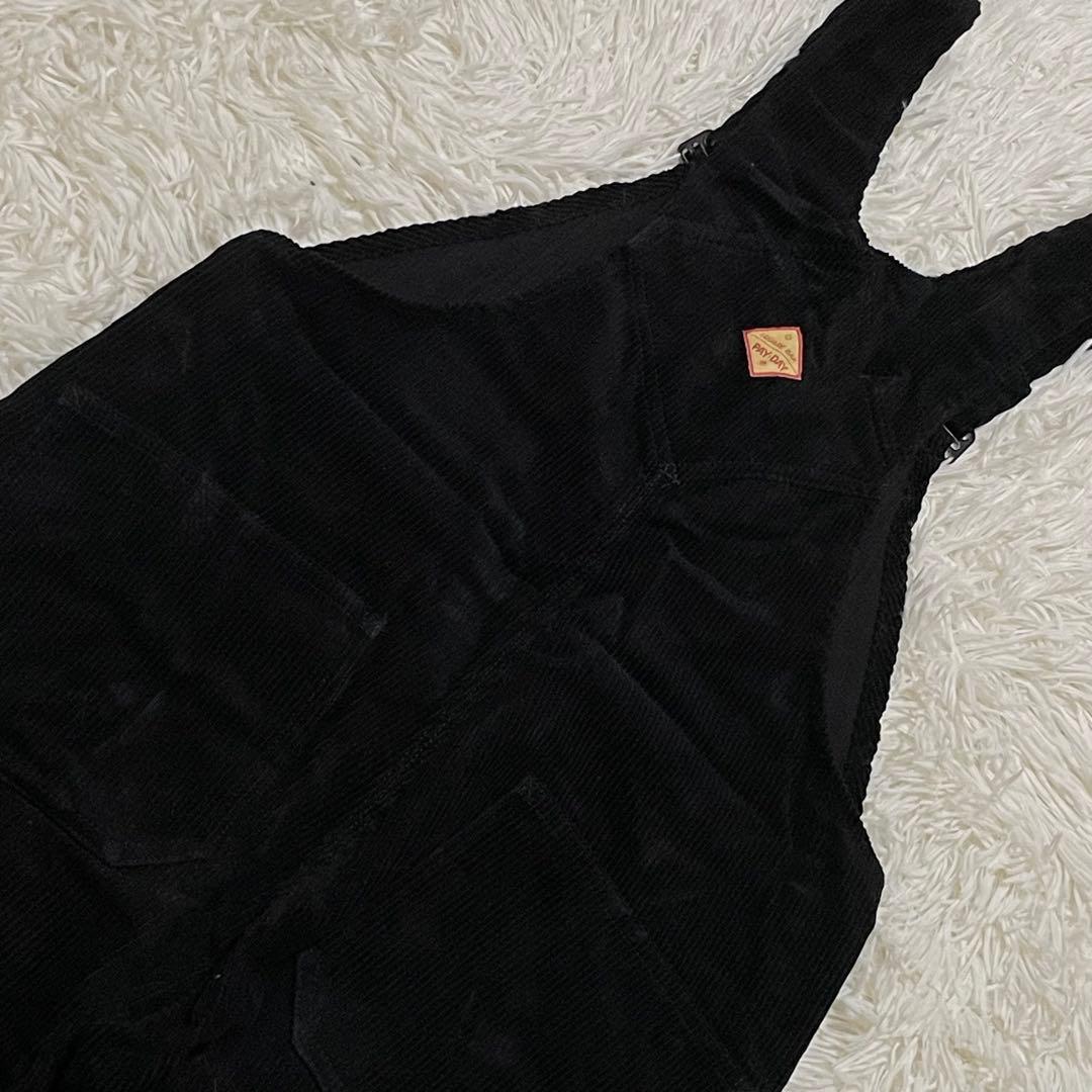 極美品⭐︎PAYDAY ペイデイ オーバーオール サロペット コーデュロイ　黒