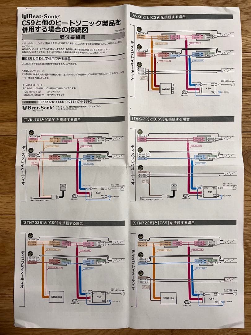 ビートソニック　AUX02 IF36 CS9