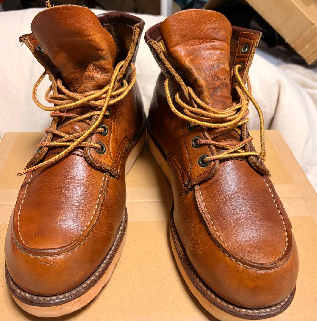 縦羽　02年製レッドウイング875 US9.5 27.5E ソール張り替え済み