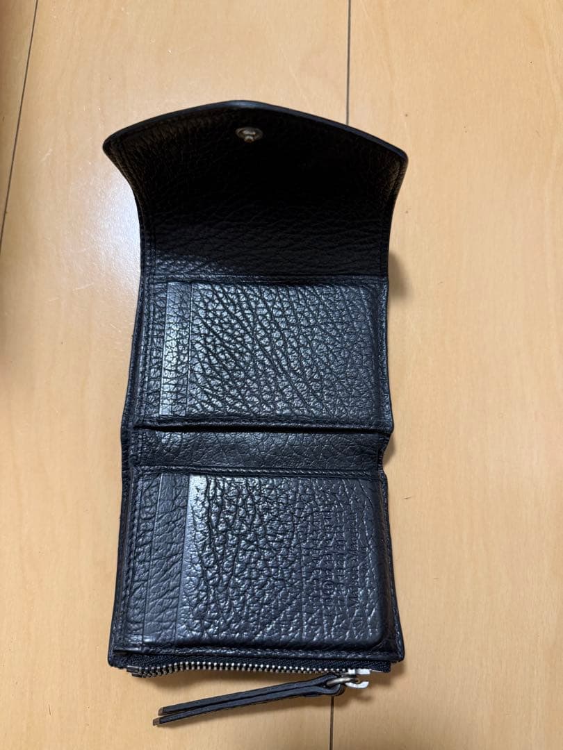 Maison Margiela マルジェラ　三つ折り財布 ブラック