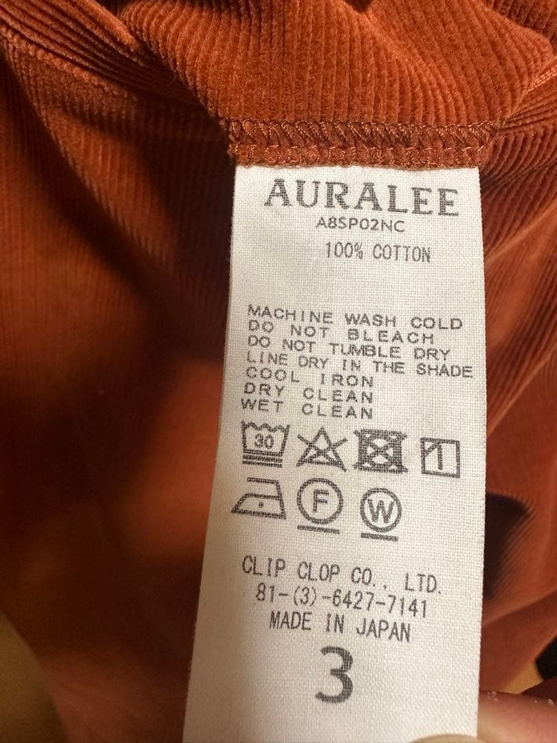 AURALEE スラックスA8SP02NC +helkaスラックス