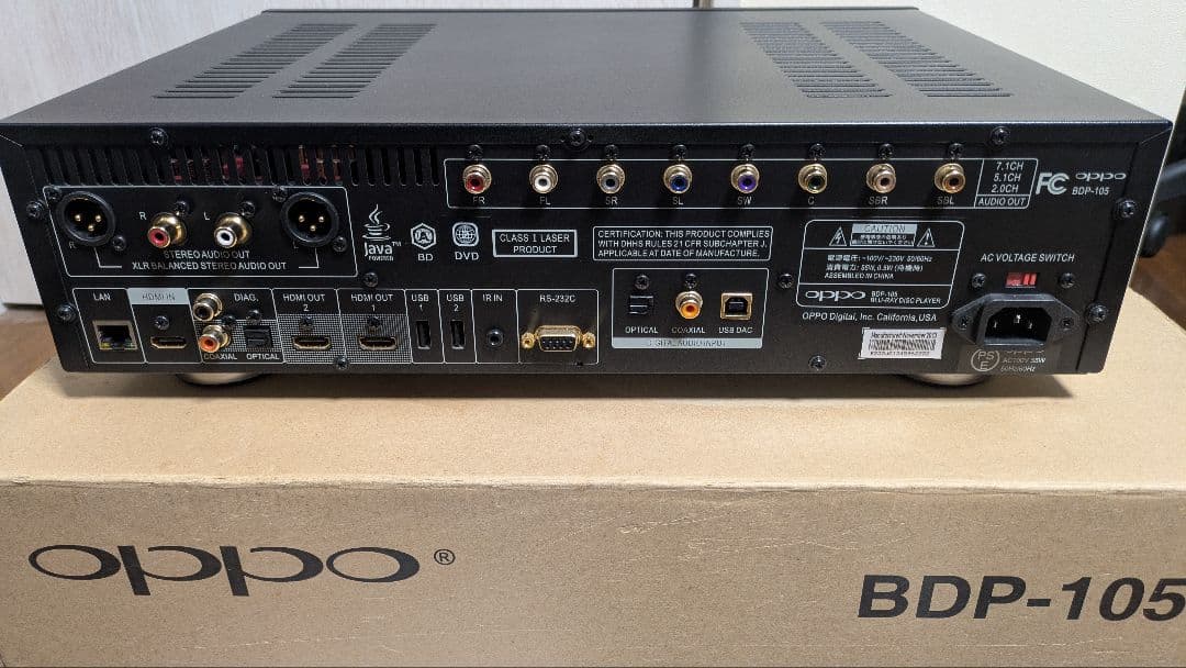 OPPO BDP-105 Blu-rayプレーヤー ユニバーサルプレーヤー