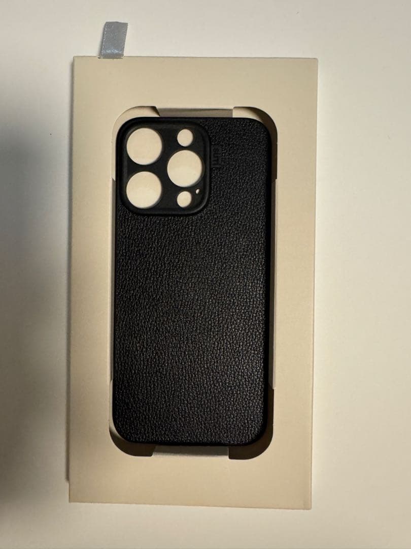 iPhoneアクセサリー SUTI iPhone 15Pro Nano Leather BLACK
