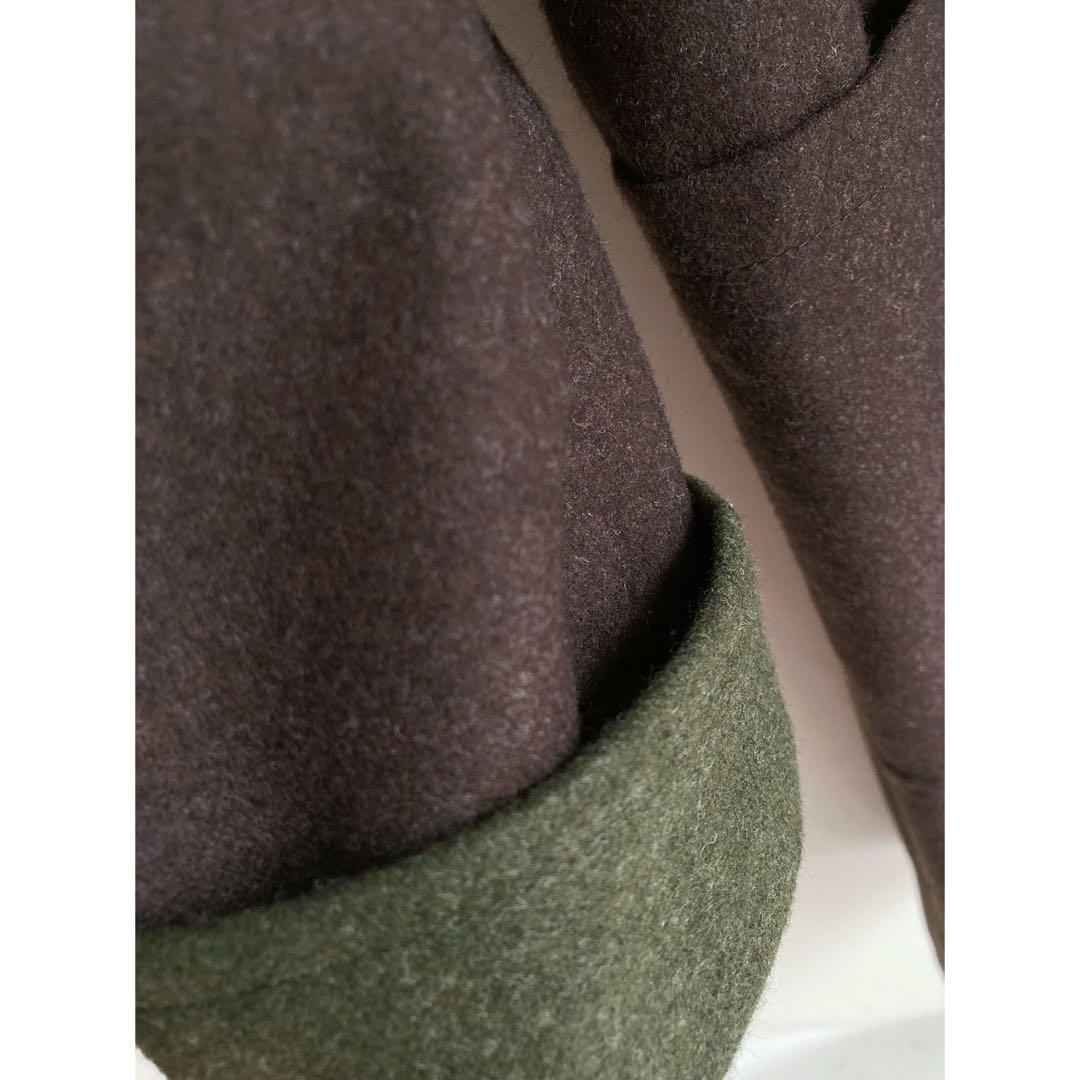 Used チロル伝統アイテム♡ ブラウン×グリーン ビッグ ローデンコート