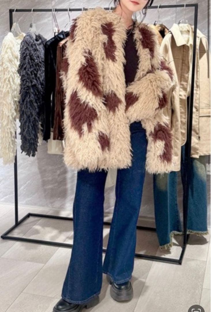 NOUNLESS ナウンレス PERMANENT FAKE FUR COAT