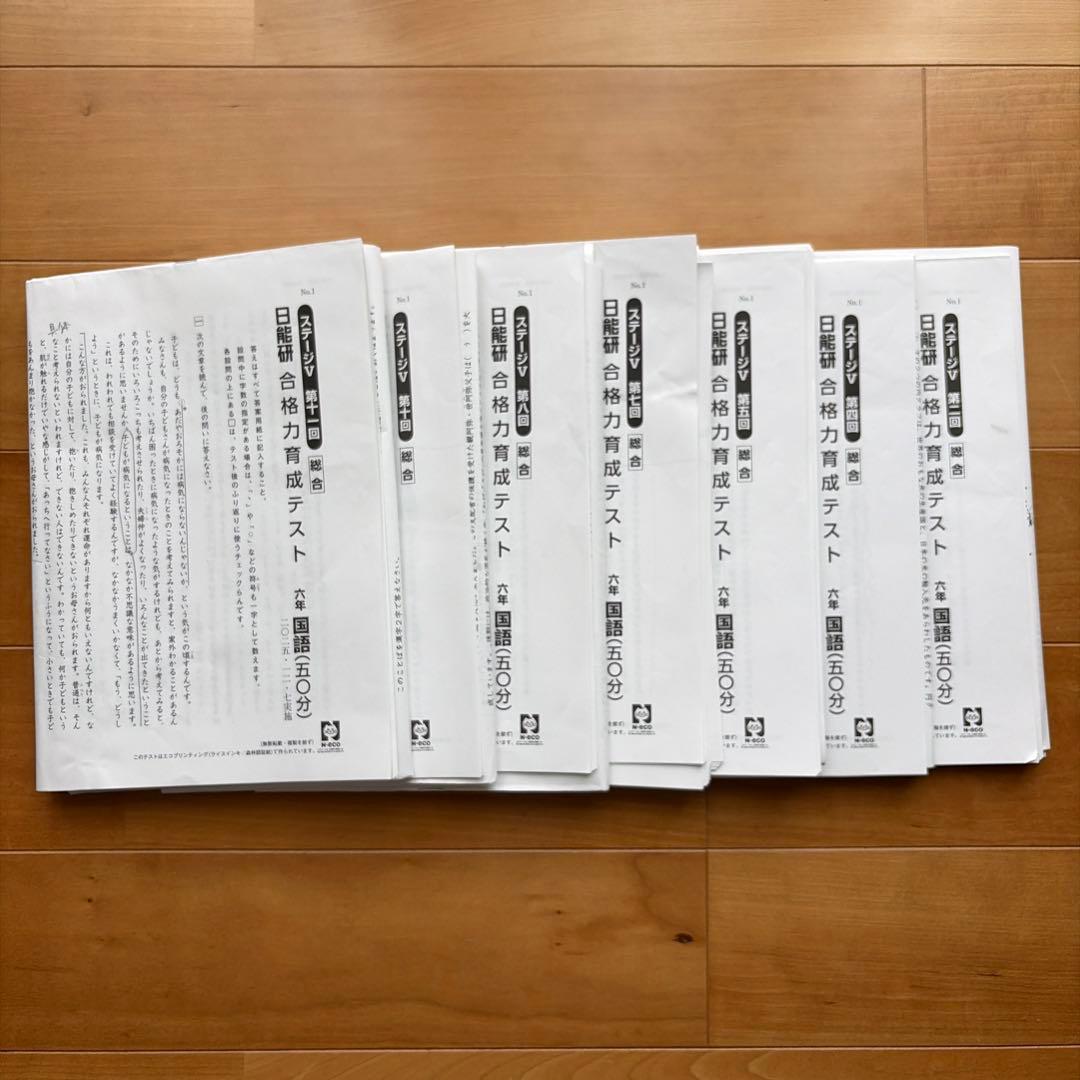 日能研 6年テスト 2025年度 公開模試 育成 夏春講習