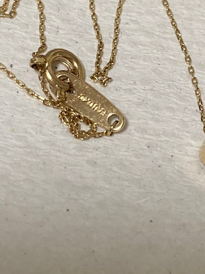 R*u様 k10 オデュース4℃ ダイヤモンド　ネックレス