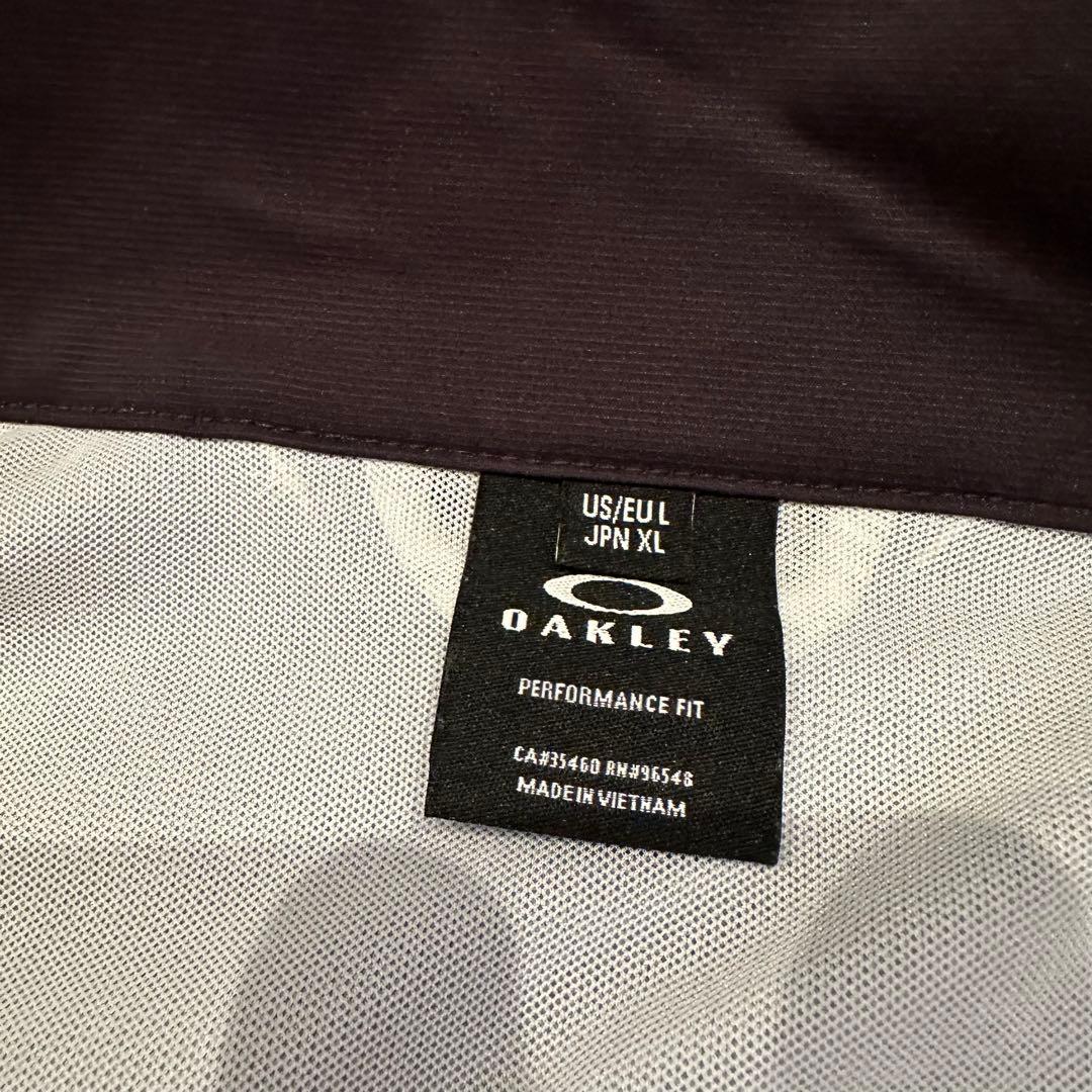 特大　オークリー　ジャケット　ナイロン　総柄　メンズ　サイズXL スカル　ロゴ