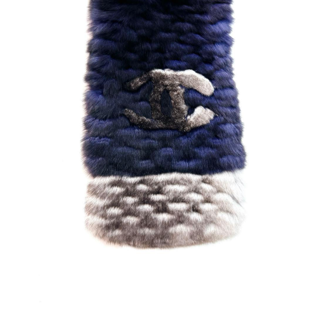 美品 シャネル 17V カシミヤ オリラグ ココマーク マフラー レディース