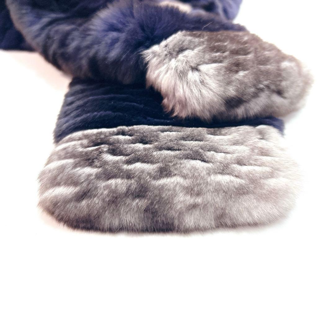 美品 シャネル 17V カシミヤ オリラグ ココマーク マフラー レディース