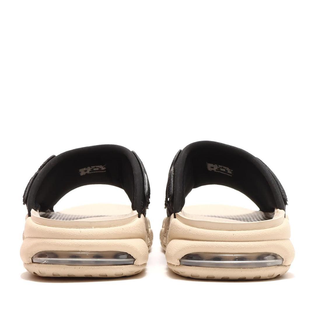 ほぼ未使用 ナイキ エアモアアップテンポ スライド ブラックアンドサンドドリフト