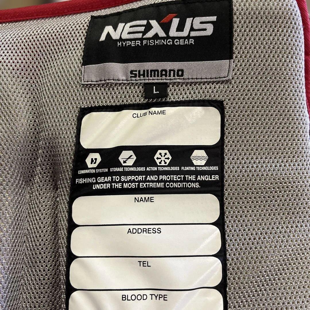 シマノ　ライフジャケット　Ｌサイズ　ファイアブラッド　グレ釣り　磯釣り　ウェア