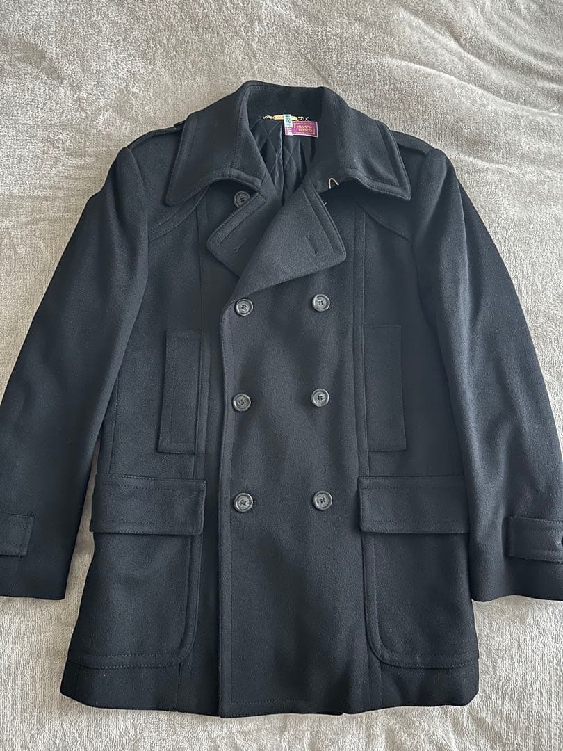 美品【Dolce&Gabbana】カシミア混/Pコート/ダブルブレスト/48