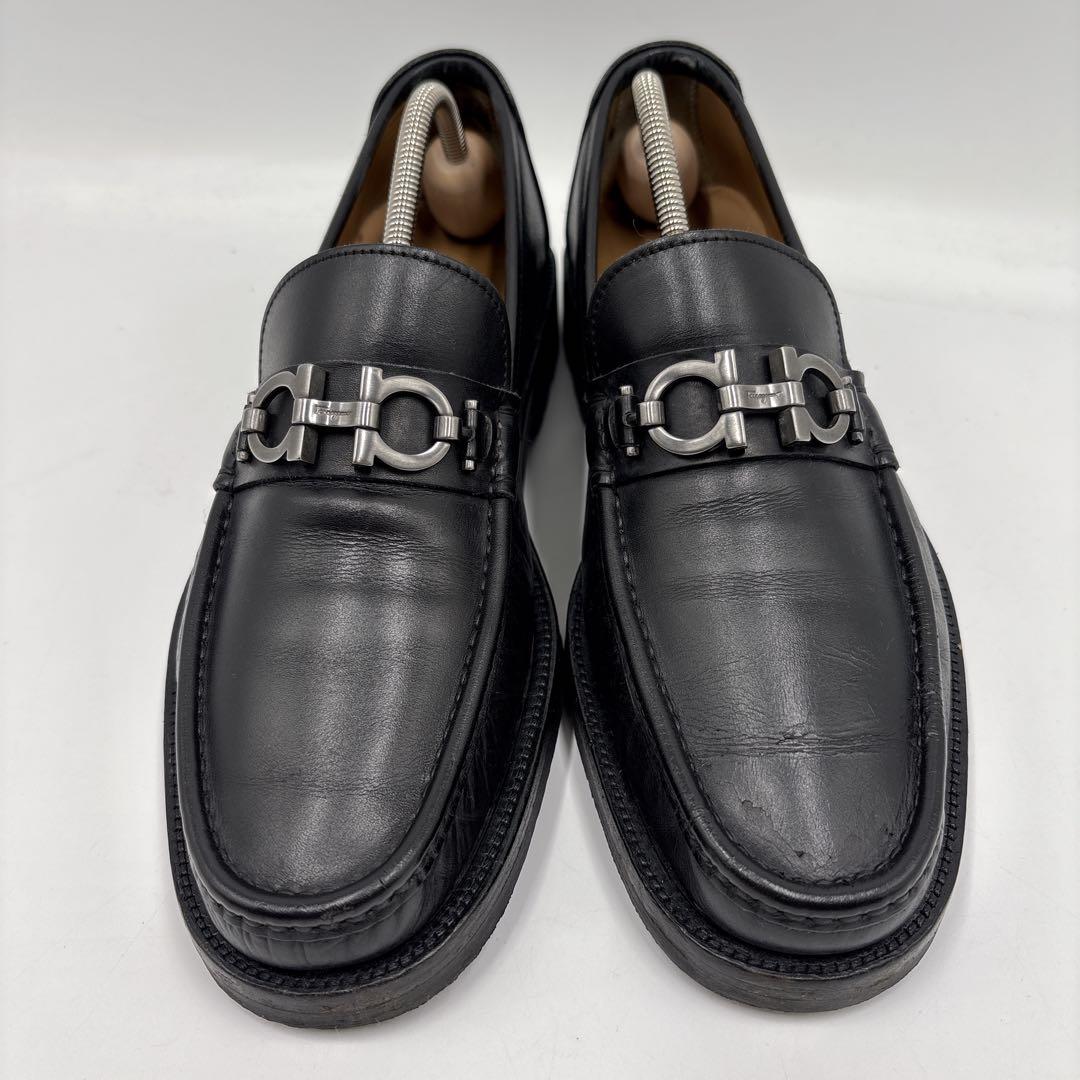 ✨美品✨サルヴァトーレ フェラガモ ガンチーニ ビットローファー ブラック　革靴