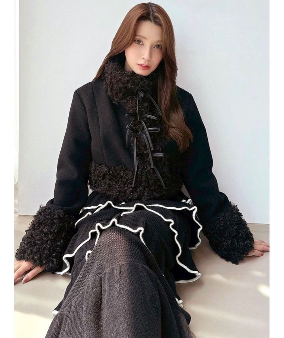 RESEXXYポイントフェイクファーブルゾン