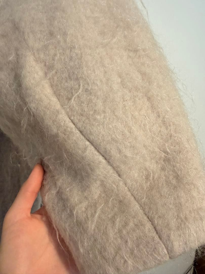 ジャケット・アウター DEFORMATION COLLAR SHAGGY COAT