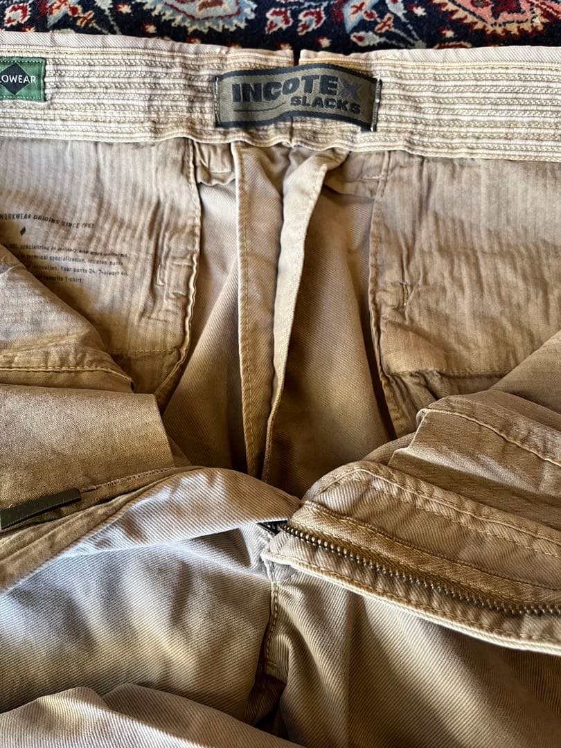 新品/INCOTEX SLACKS（インコテックス）33/SLIMストレッチチノ
