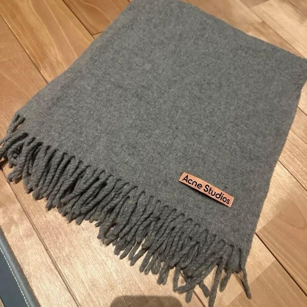 Acne Studios 220cm×70cm グレー 大判マフラー