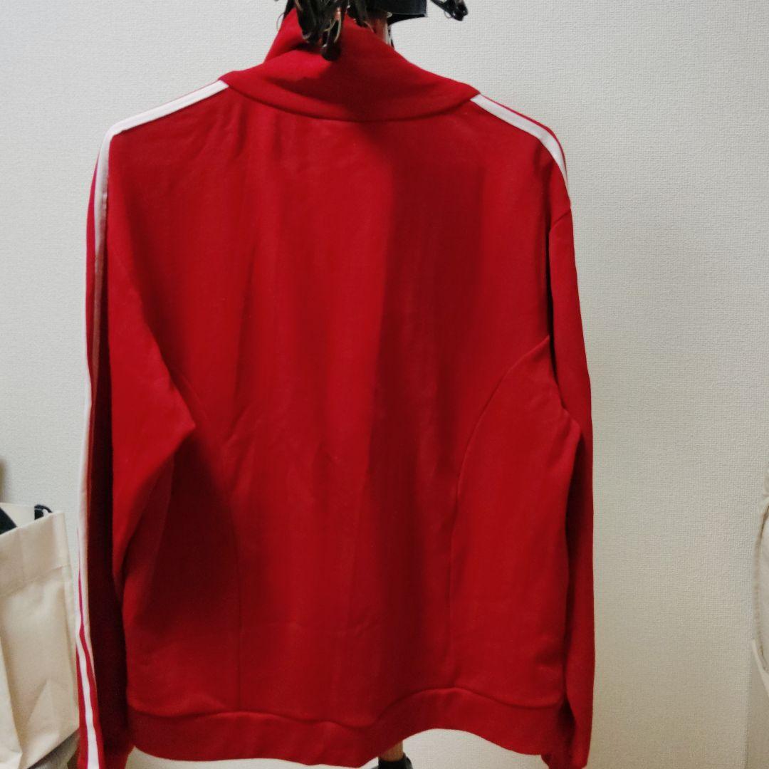 adidasトラックジャケット赤/白超お宝80年代台湾製サイズＳ