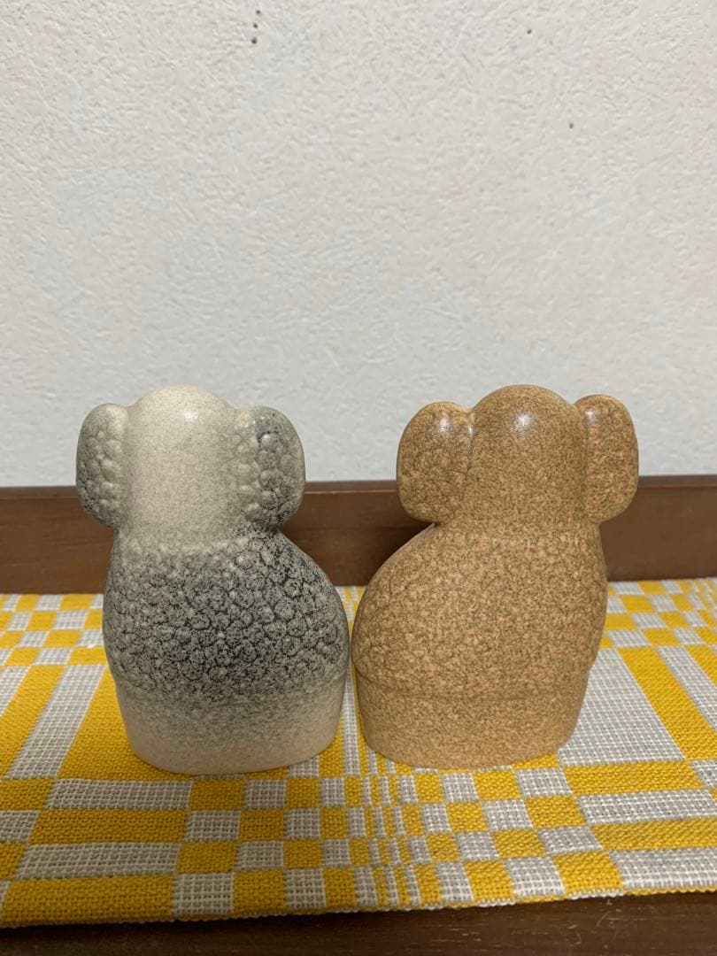 リサラーソン LisaLarson プードル　ペア　グレー&ブラウン