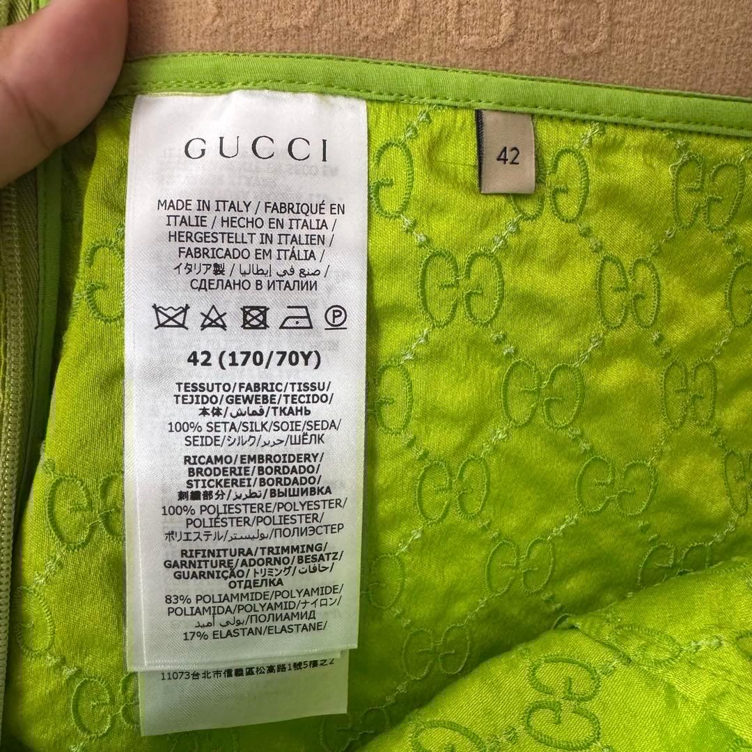 GUCCI シルクパンツ