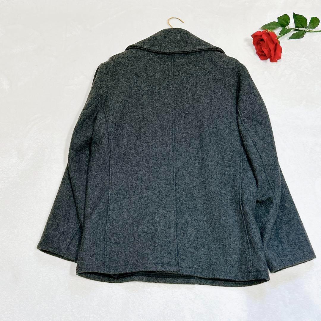 未使用級美品✨　schott BROS ピーコート　グレー　38 ウール　ダブル