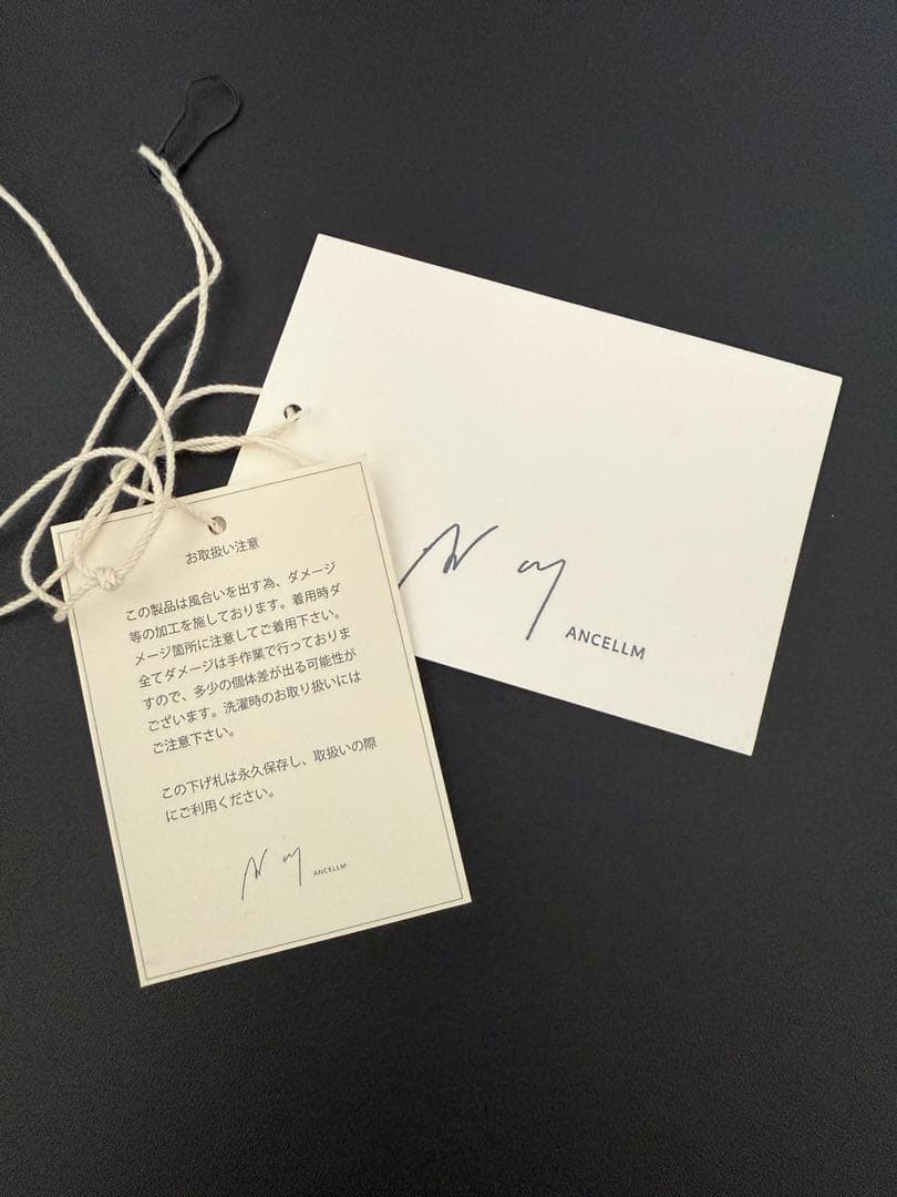 トップス ANCELLM DAMAGE WAFFLE CREW LS T-SHIRT