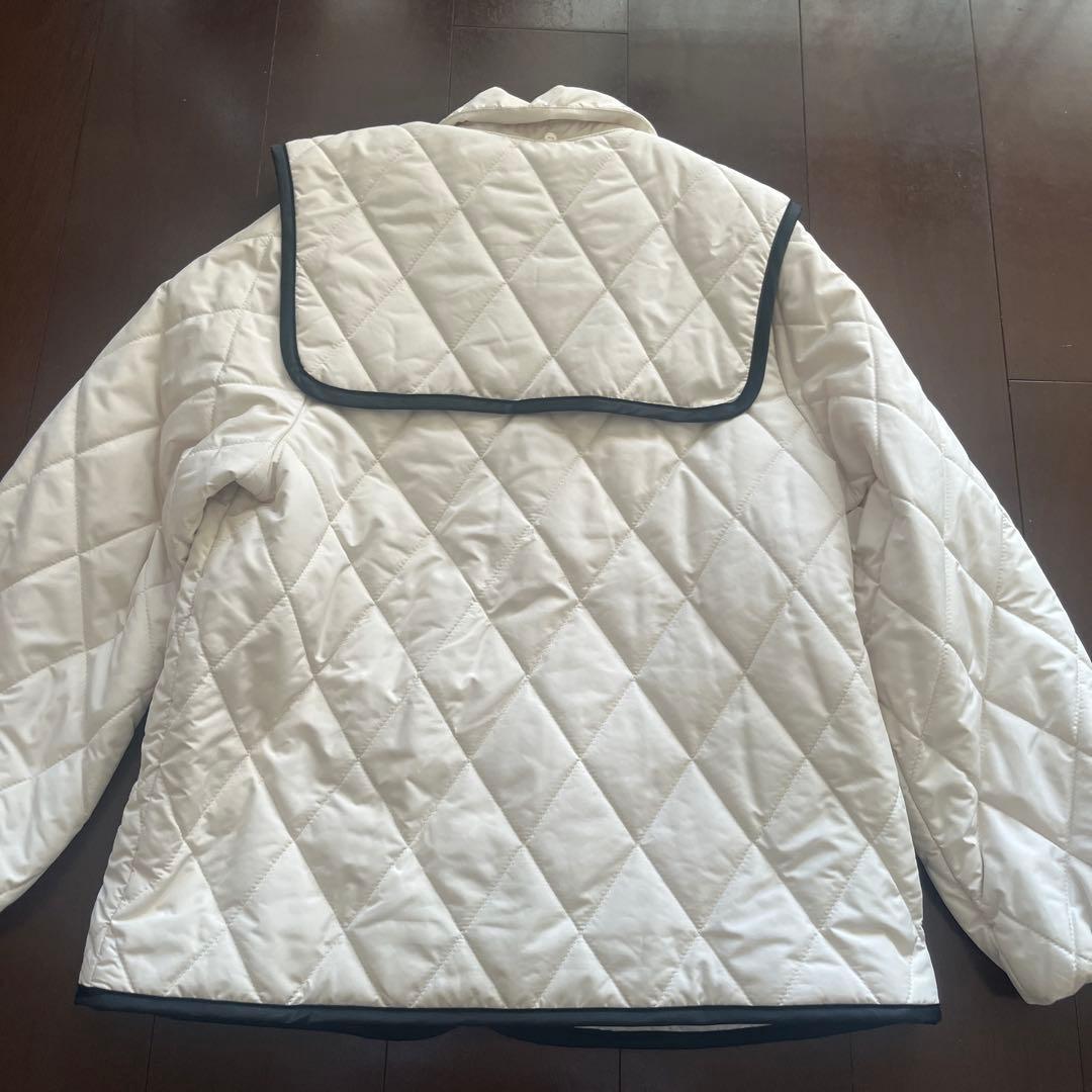 mezzo piano junior ビッグカラー付きキルティングブルゾン150