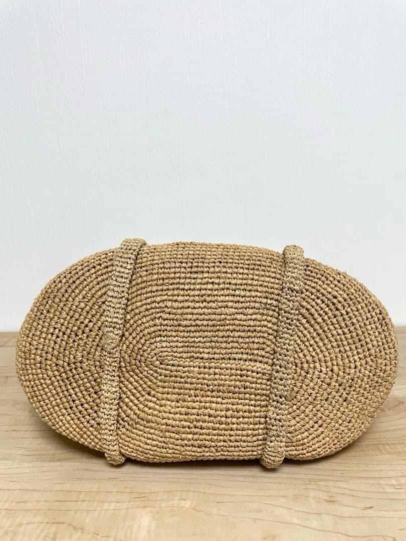 agnès b. アニエスベー TANA ラフィアトートバッグ　カゴバッグ