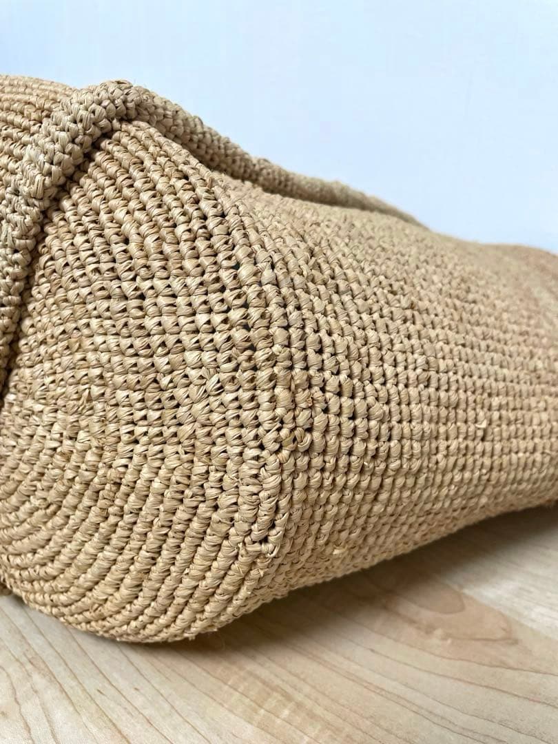 agnès b. アニエスベー TANA ラフィアトートバッグ　カゴバッグ