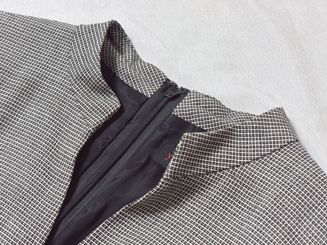 美品✨希少yoshie inaba カシミヤ混ペプラム スーツドレス ロング